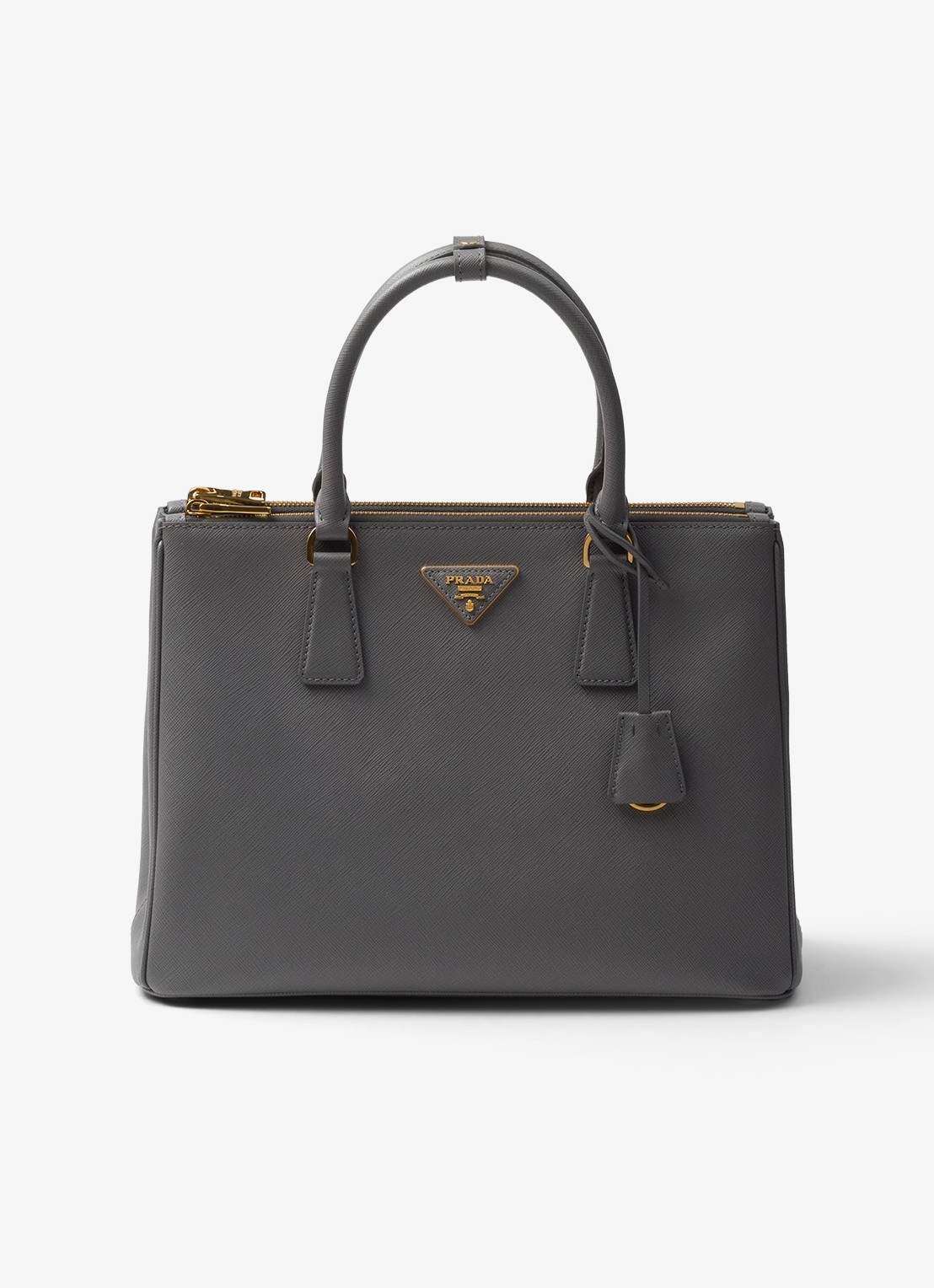 Prada Galleria Large handtas van leer - voorkant 2 grijs