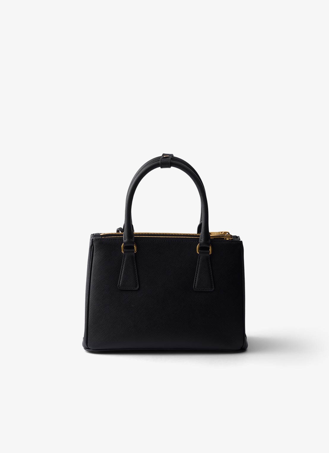 Prada Galleria Small handtas van kalfsleer - achterkant zwart