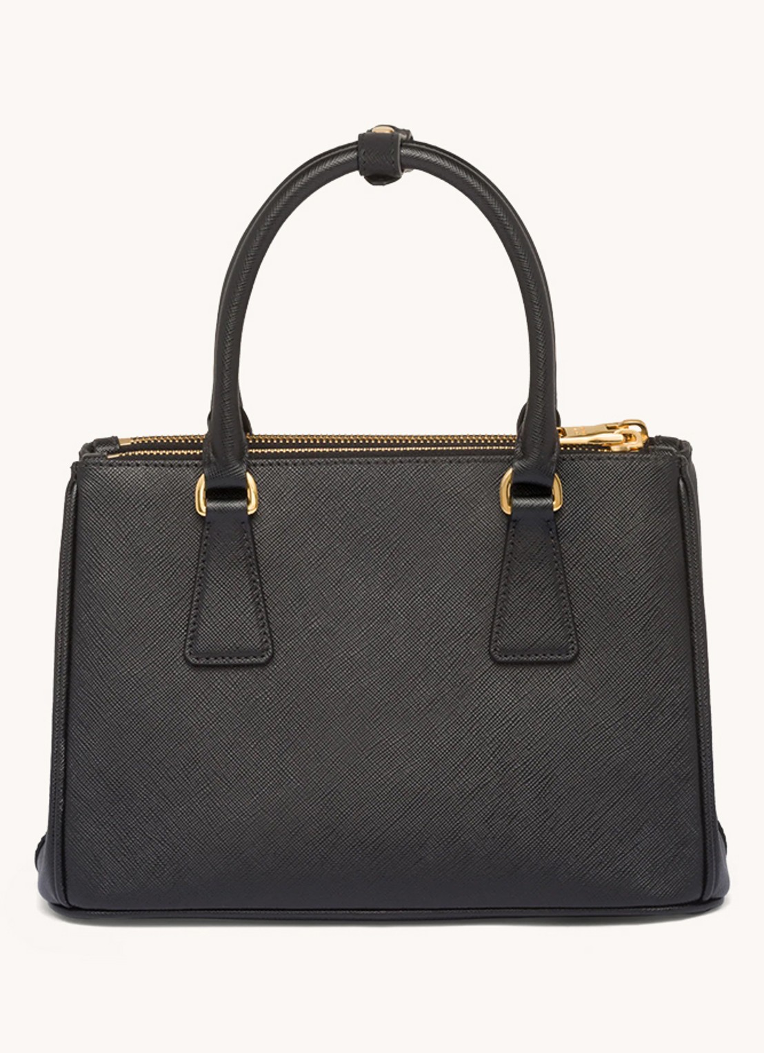 Prada Galleria Small handtas van kalfsleer - detail 3 zwart