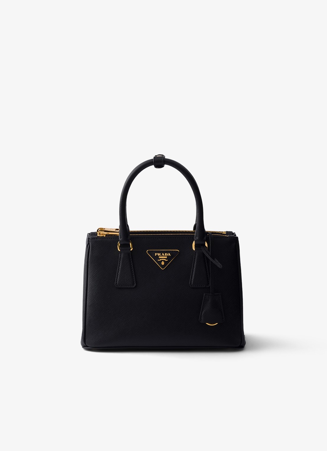 Prada Galleria Small handtas van kalfsleer - voorkant 2 zwart