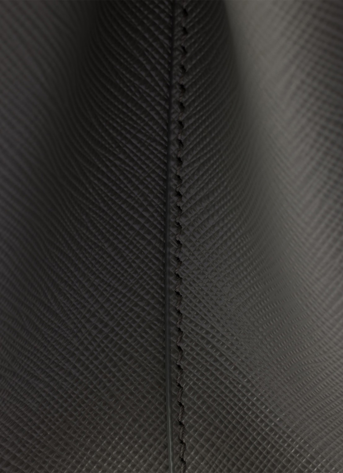 Prada Galleria Small handtas van kalfsleer - detail 2 donkergrijs