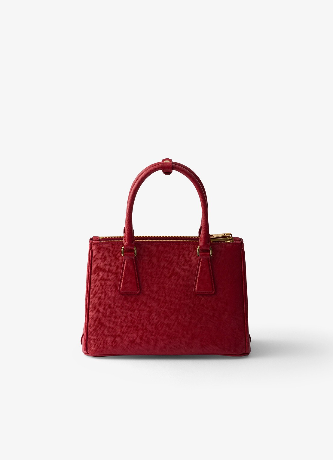Prada Galleria Small handtas van kalfsleer - achterkant 4 rood