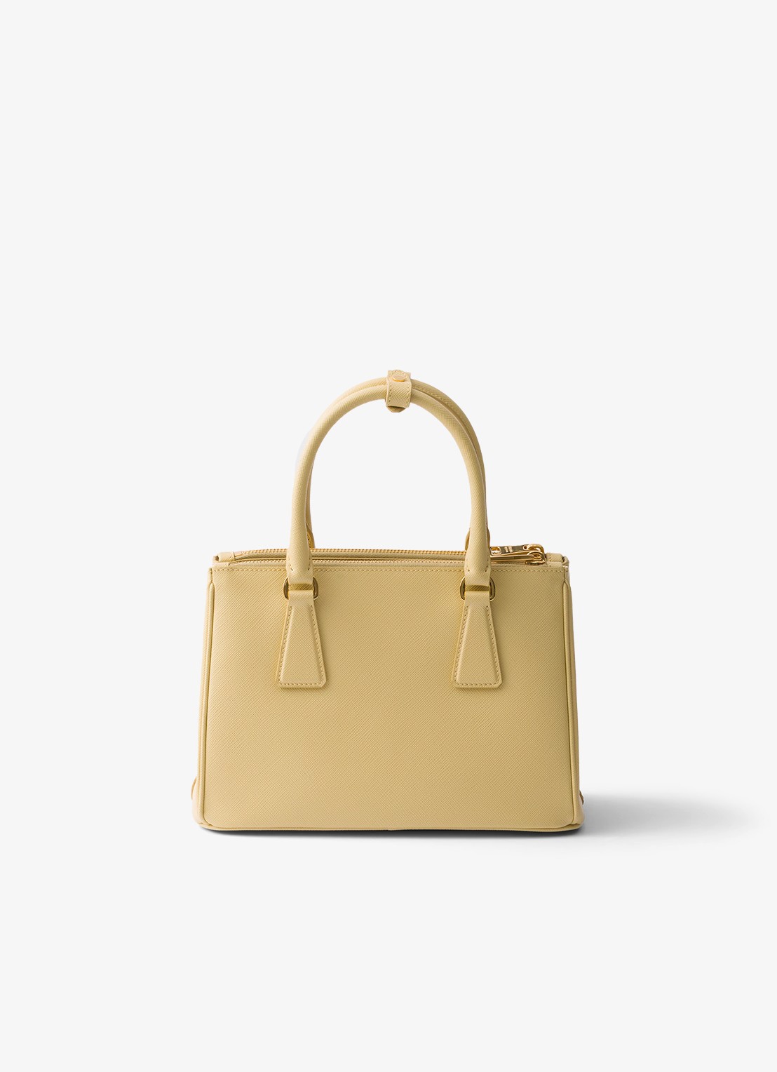 Prada Galleria Small handtas van kalfsleer - achterkant 7 geel