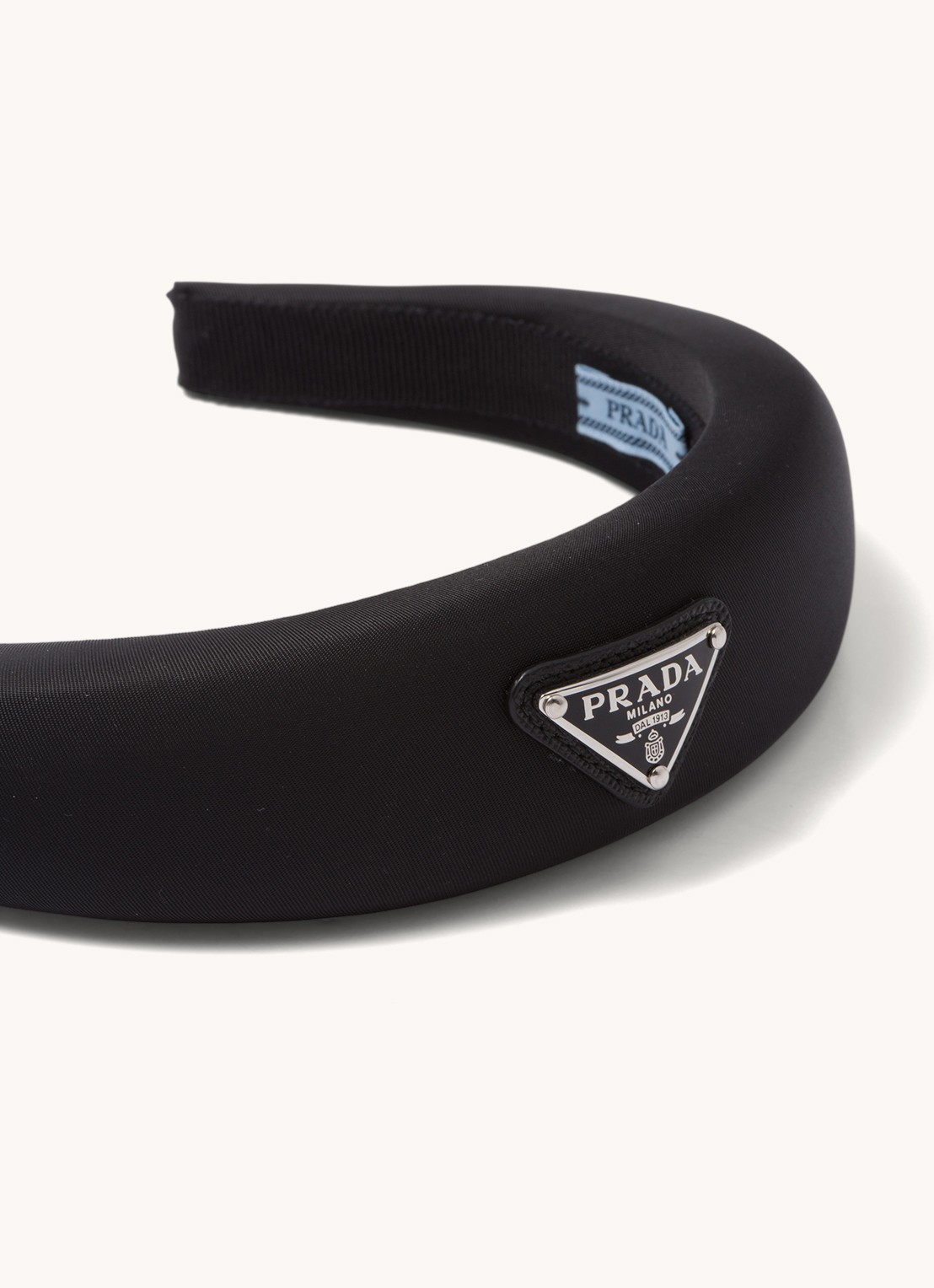 Prada Haarband met logo - achterkant 2 zwart