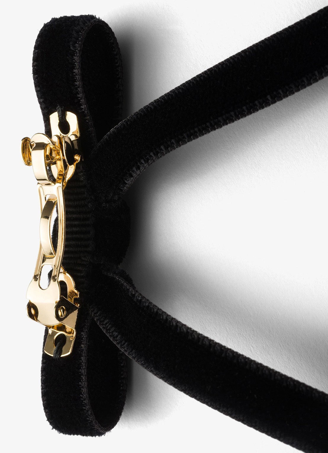 Prada Haarspeld van fluweel set van 2 - detail 3 zwart