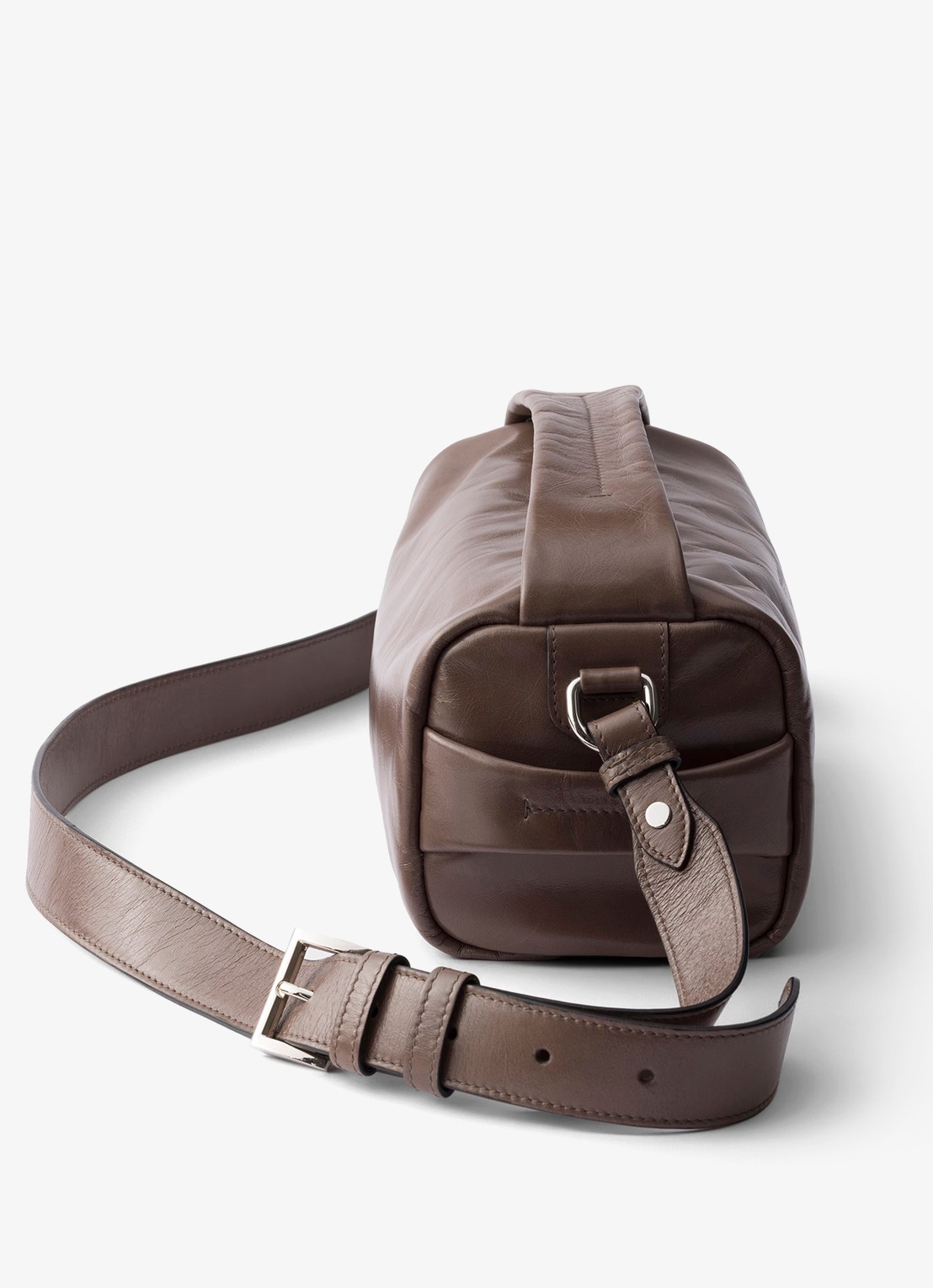 Prada Handtas van kalfsleer - detail 4 taupe