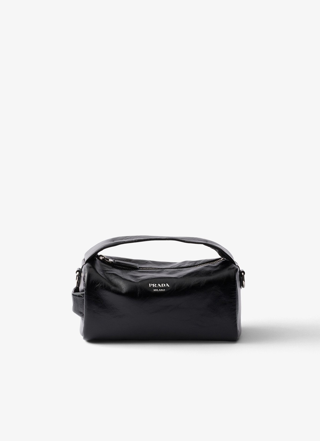 Prada Handtas van kalfsleer - voorkant 10 zwart