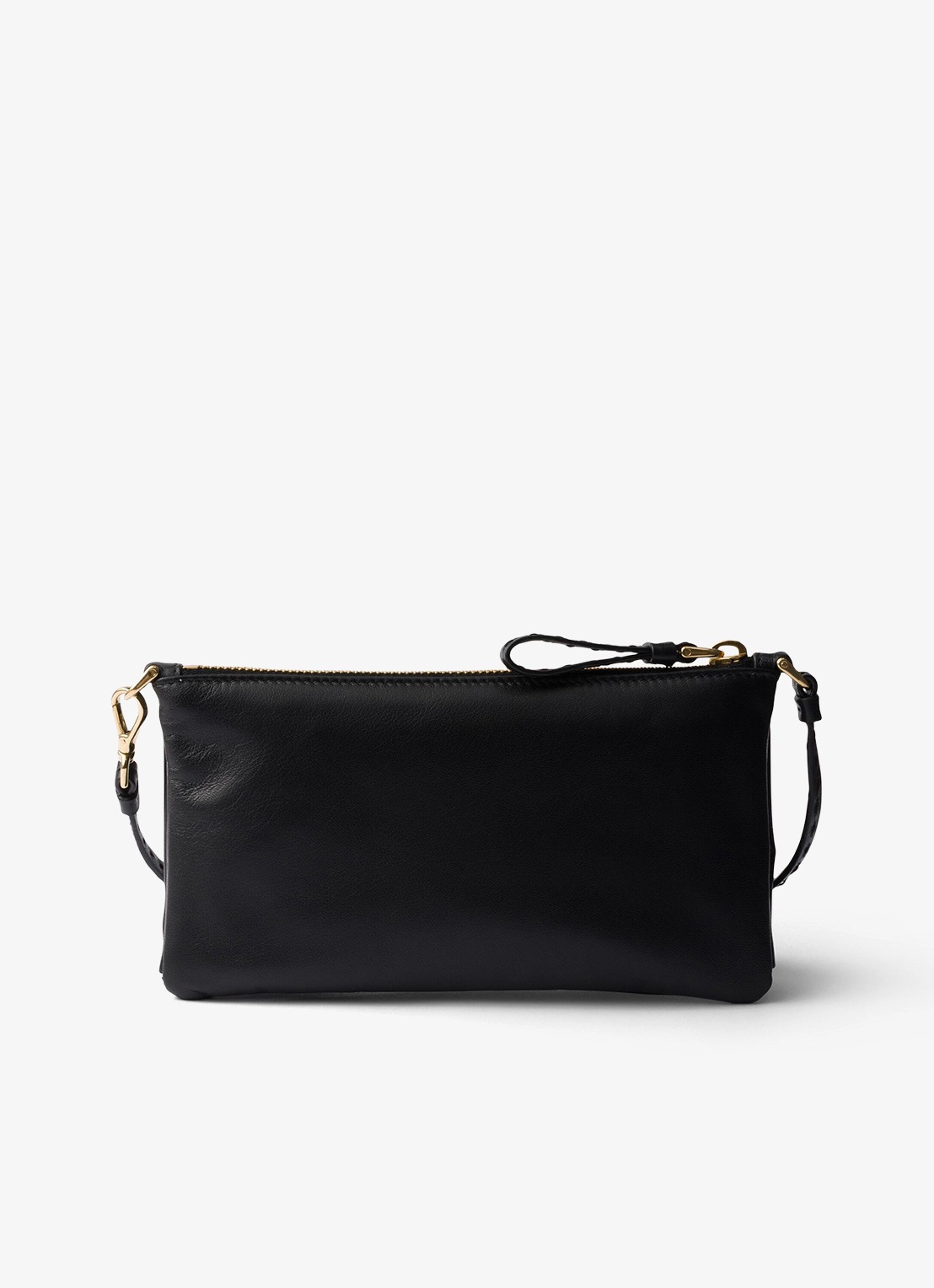 Prada Handtas van lamsleer - achterkant 4 zwart