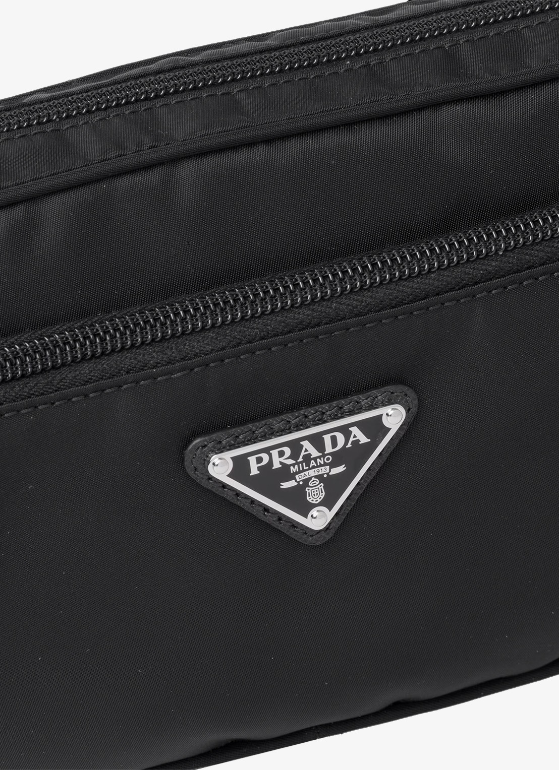 Prada Heuptas met leren details - detail 6 zwart