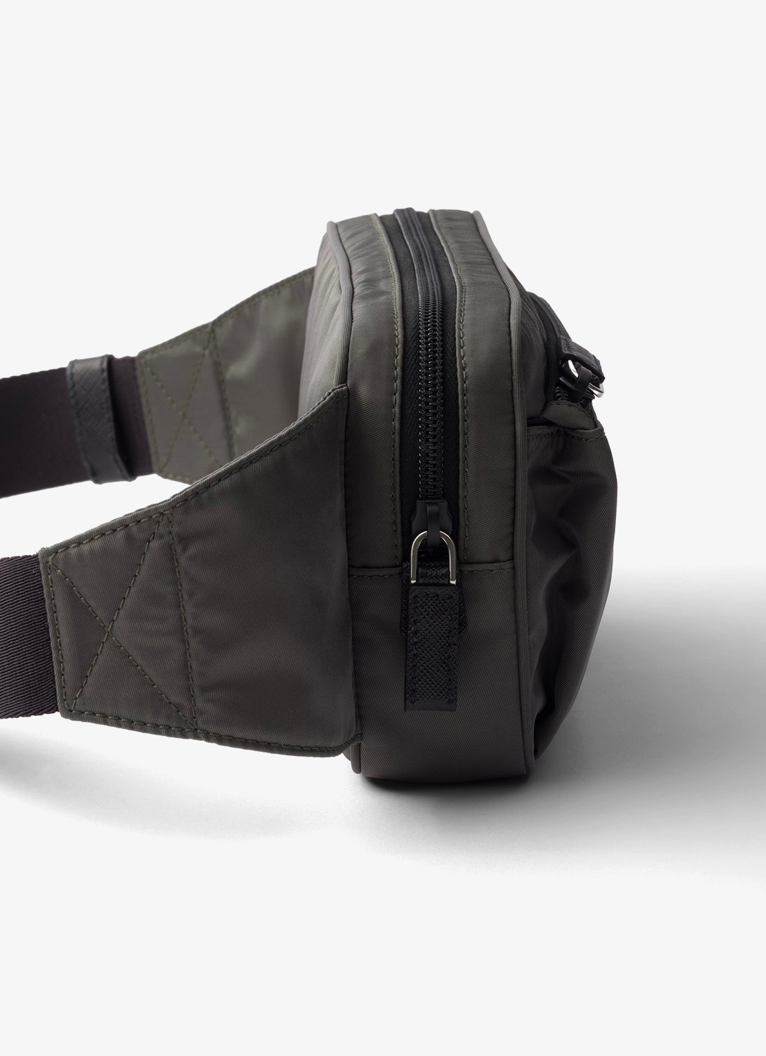 Prada Heuptas met leren details - detail olijfgroen