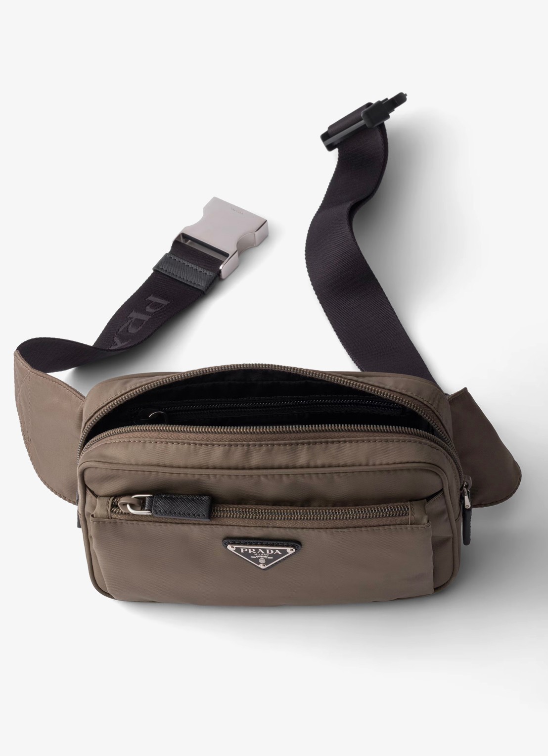 Prada Heuptas met leren details - detail 2 grijs