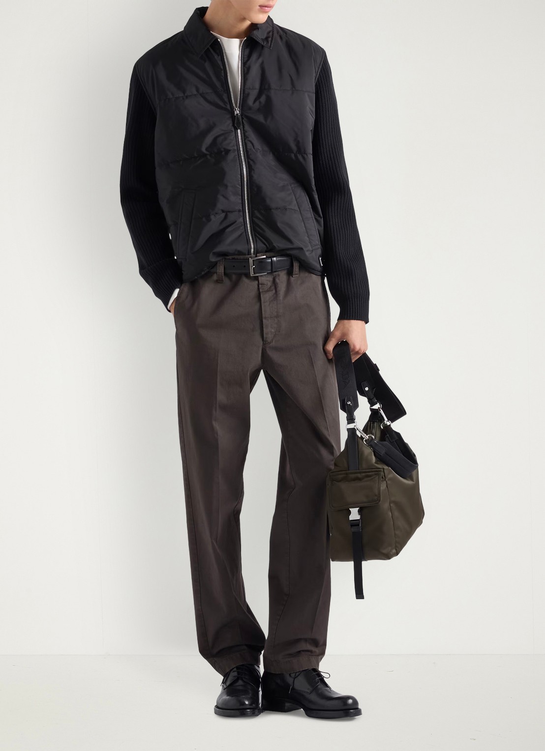 Prada Jack van scheerwol - voorkant 3 zwart