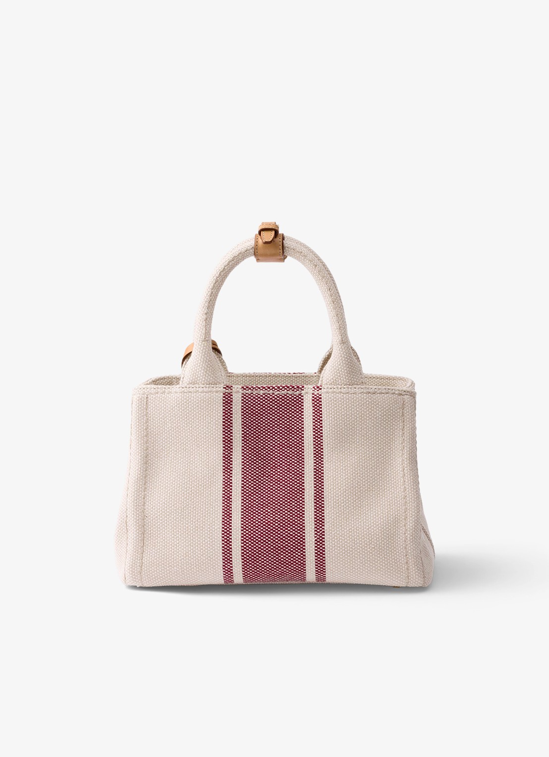 Prada Jardinière Small handtas met leren details - achterkant 3 rood