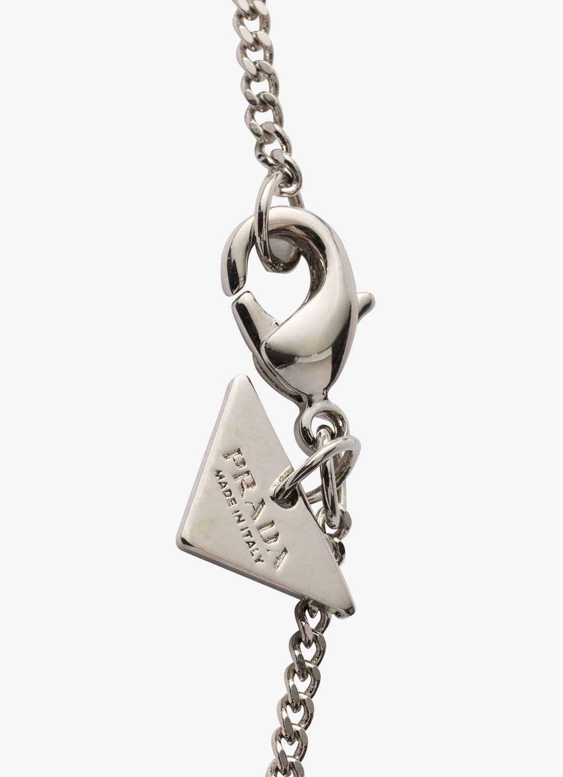 Prada Ketting met hanger - detail 4 zilver