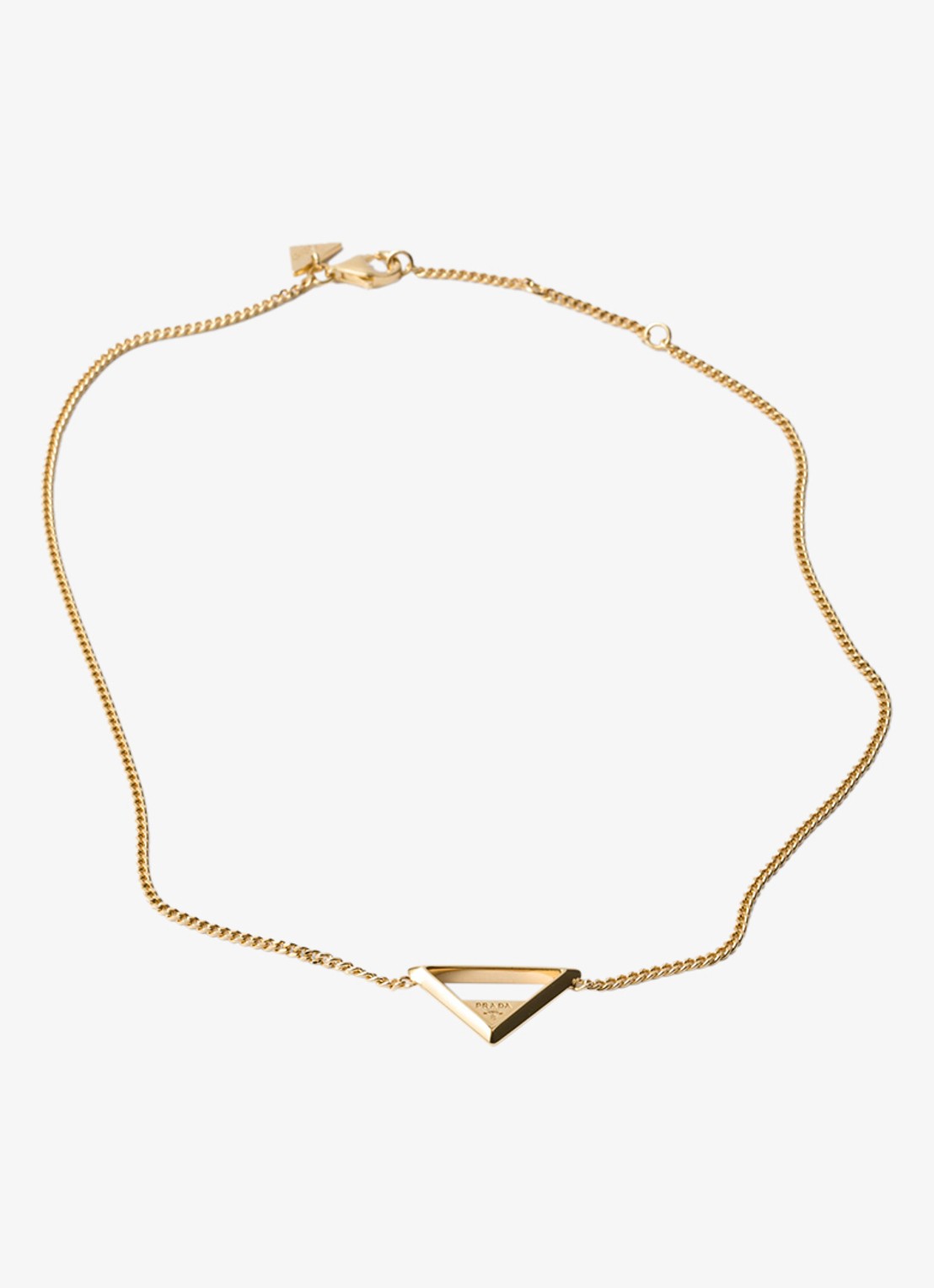 Prada Ketting met logo - voorkant goud