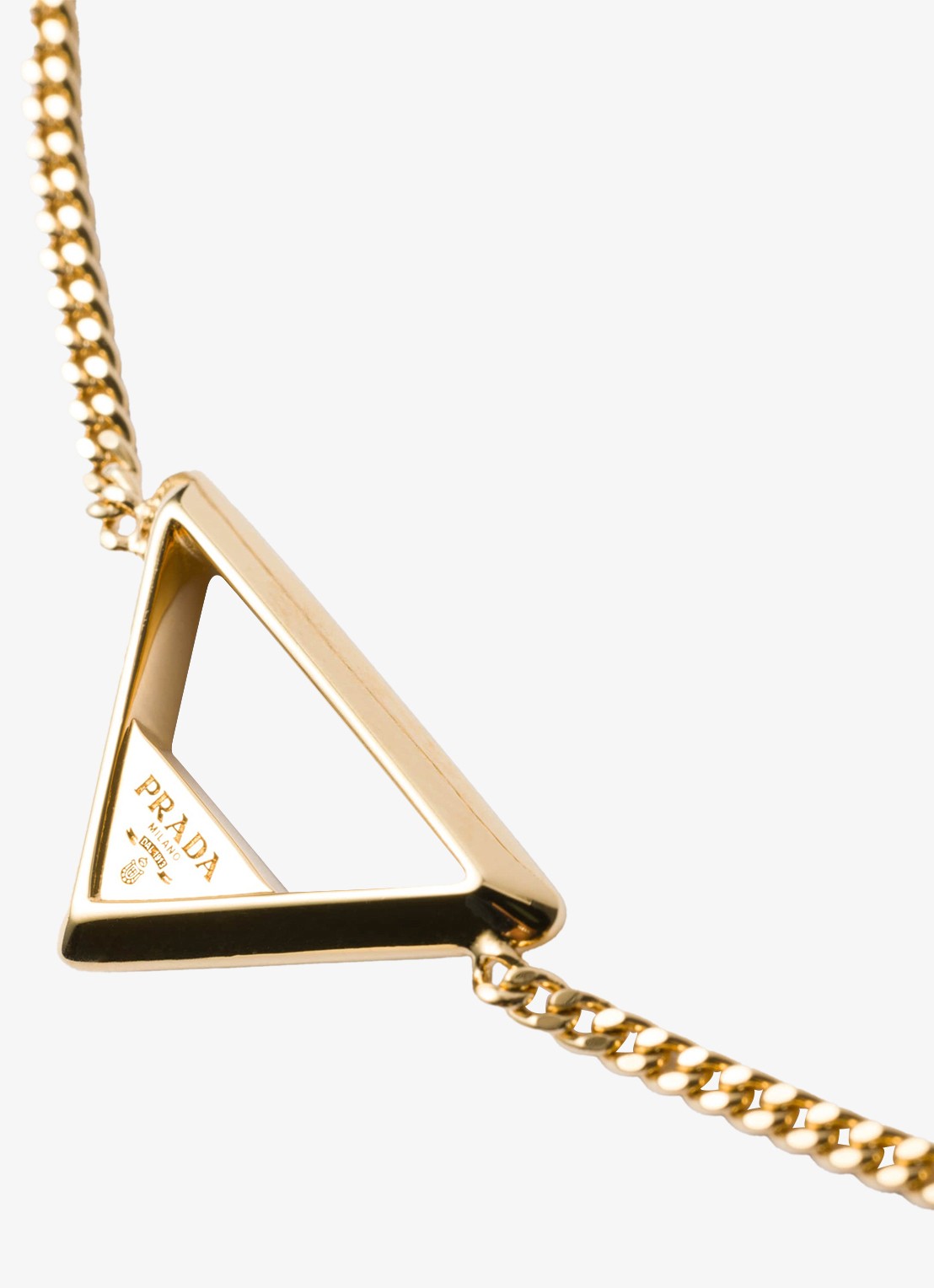 Prada Ketting met logo - voorkant 2 goud