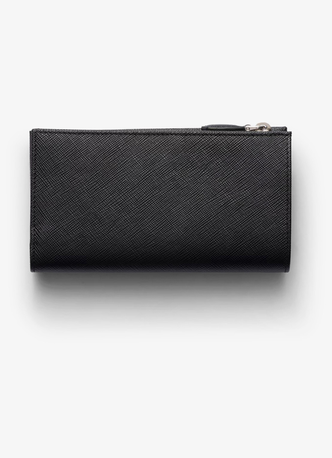 Prada Large portemonnee van leer - achterkant 4 zwart