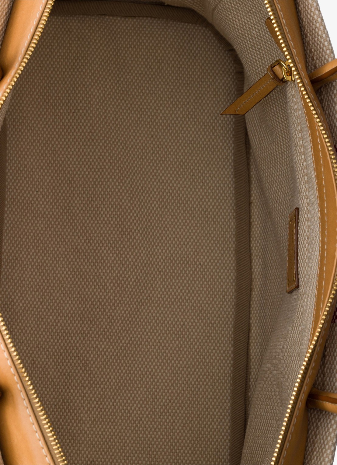 Prada Large schoudertas met leren details - detail 3 donkerbeige