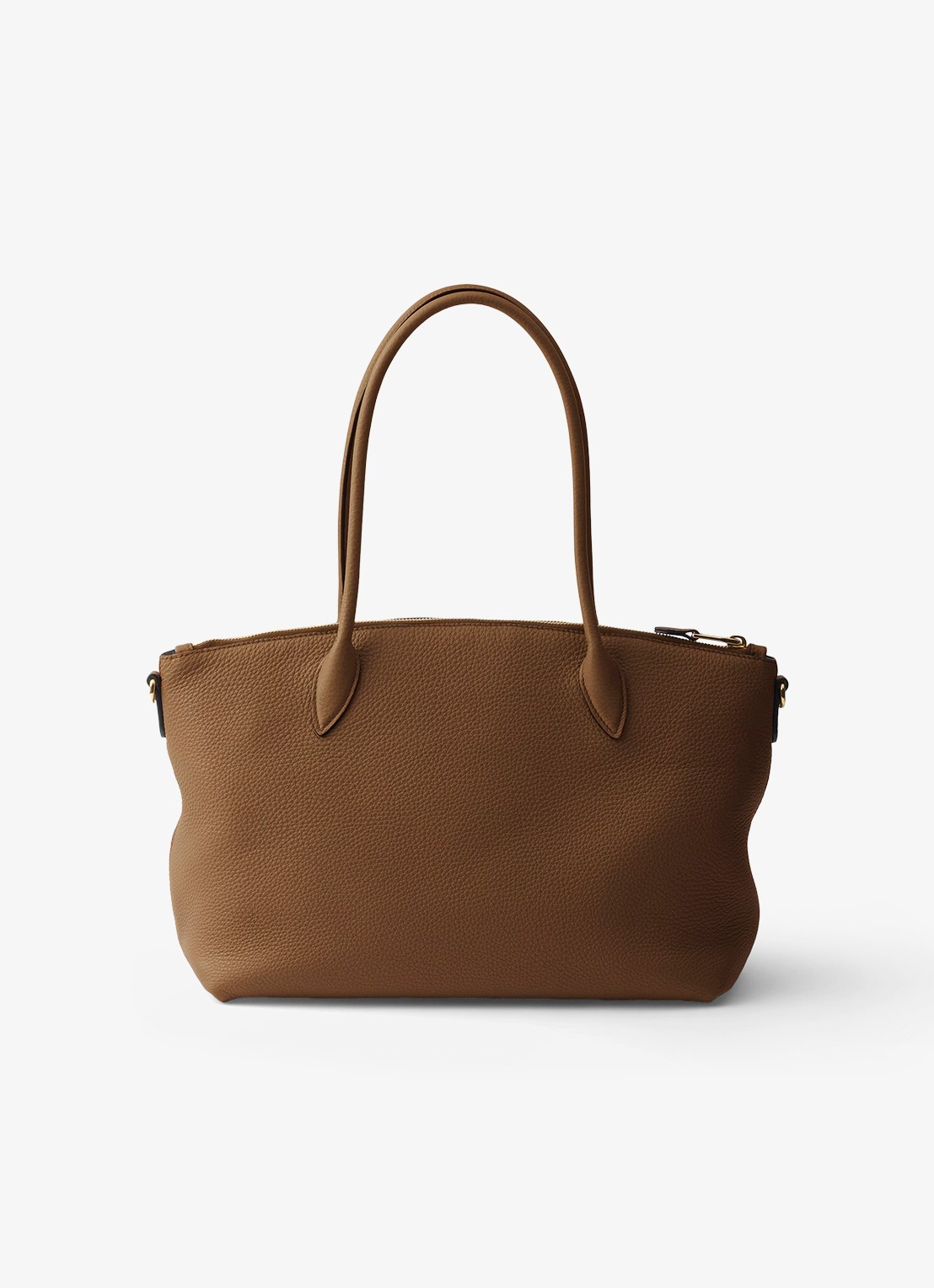 Prada Large schoudertas van kalfsleer - achterkant bruin