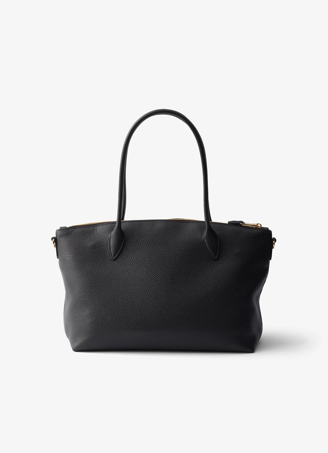 Prada Large schoudertas van kalfsleer - achterkant zwart