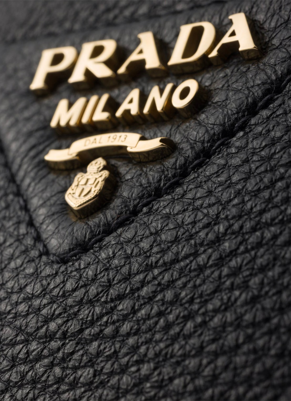 Prada Large schoudertas van kalfsleer - detail 5 zwart