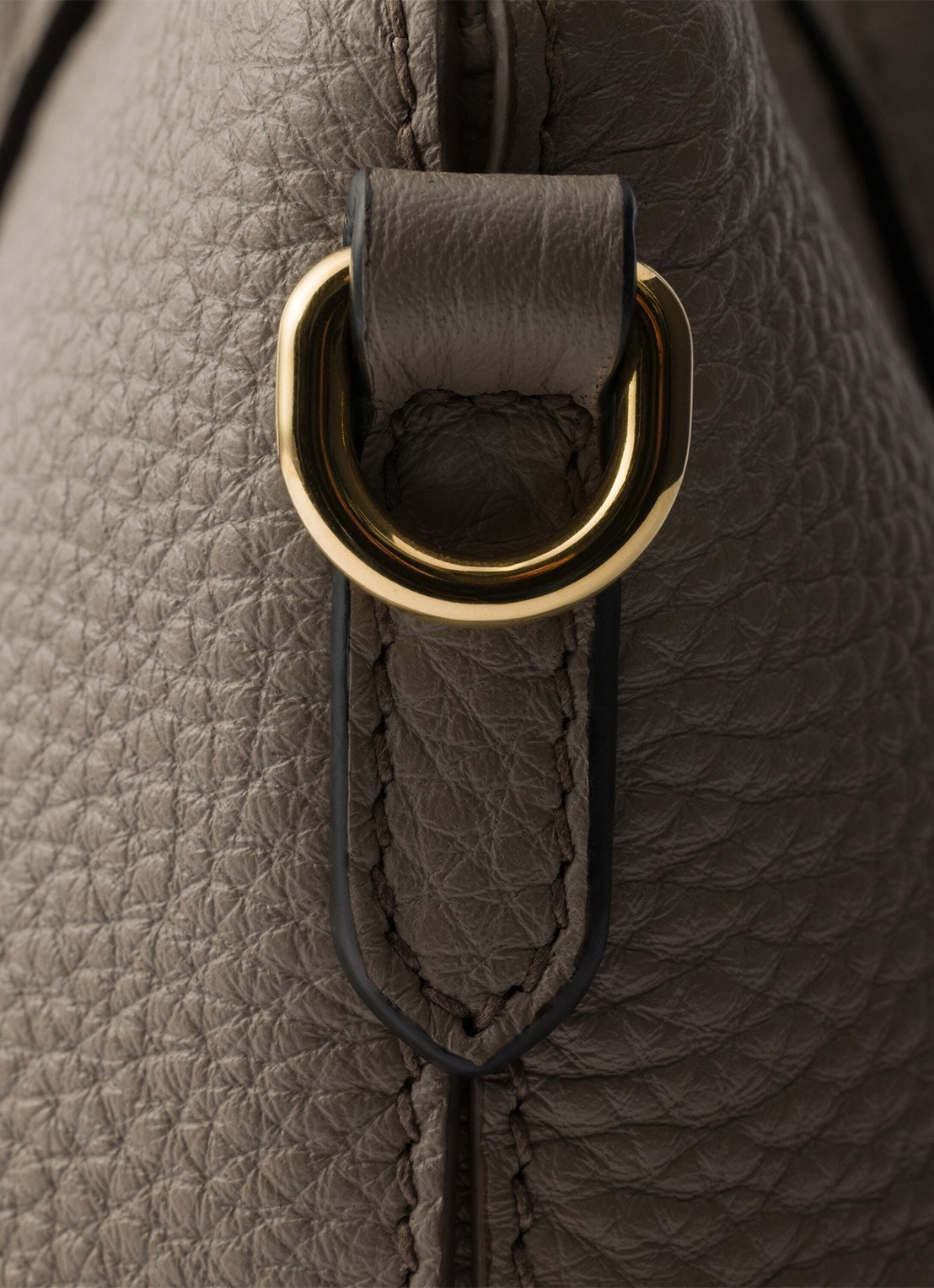Prada Large schoudertas van kalfsleer - detail 4 grijs