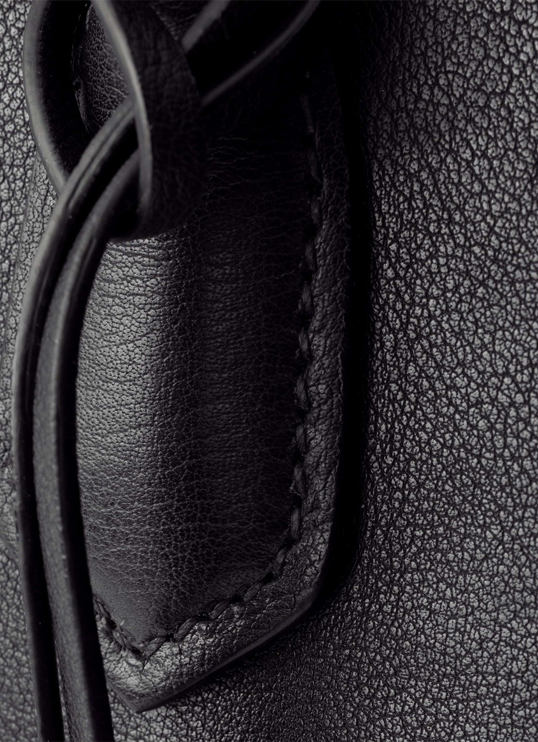 Prada Large schoudertas van leer - detail 4 zwart
