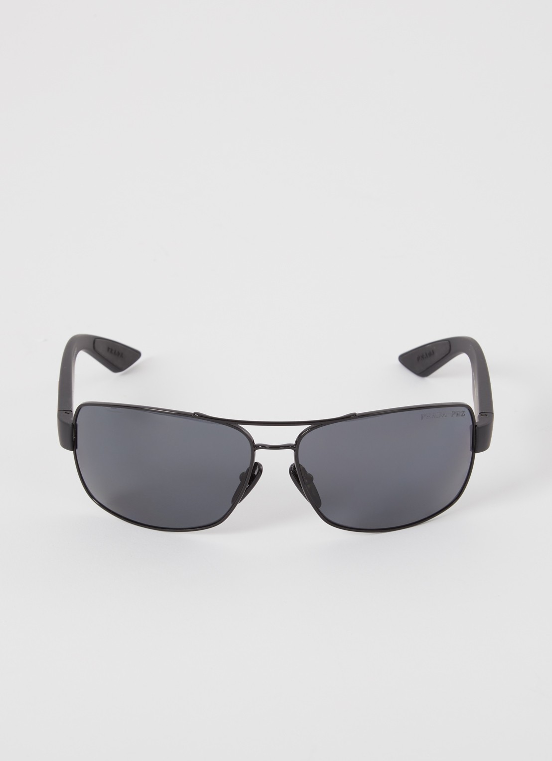 Prada Linea Rossa Piloten zonnebril gepolariseerd PS50ZS - detail zwart