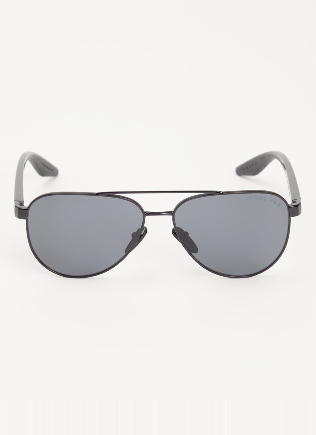 Prada Linea Rossa Piloten zonnebril gepolariseerd PSA52S - detail zwart
