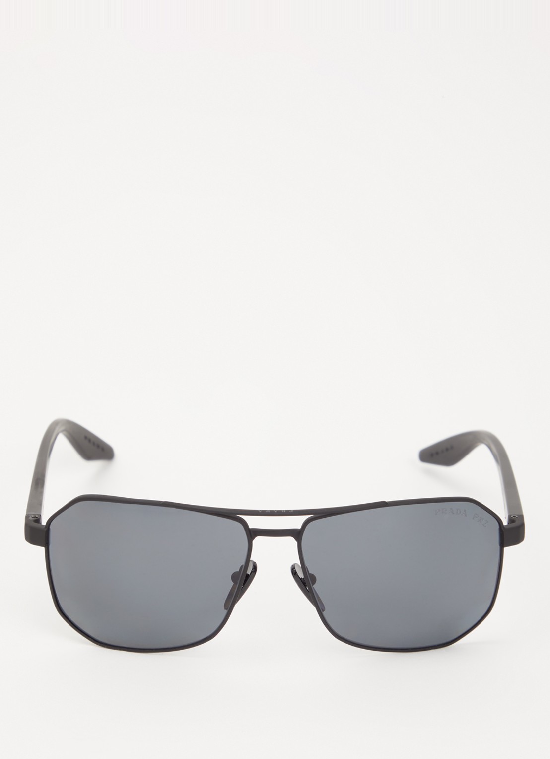 Prada Linea Rossa Piloten zonnebril gepolariseerd PSA53S - detail zwart