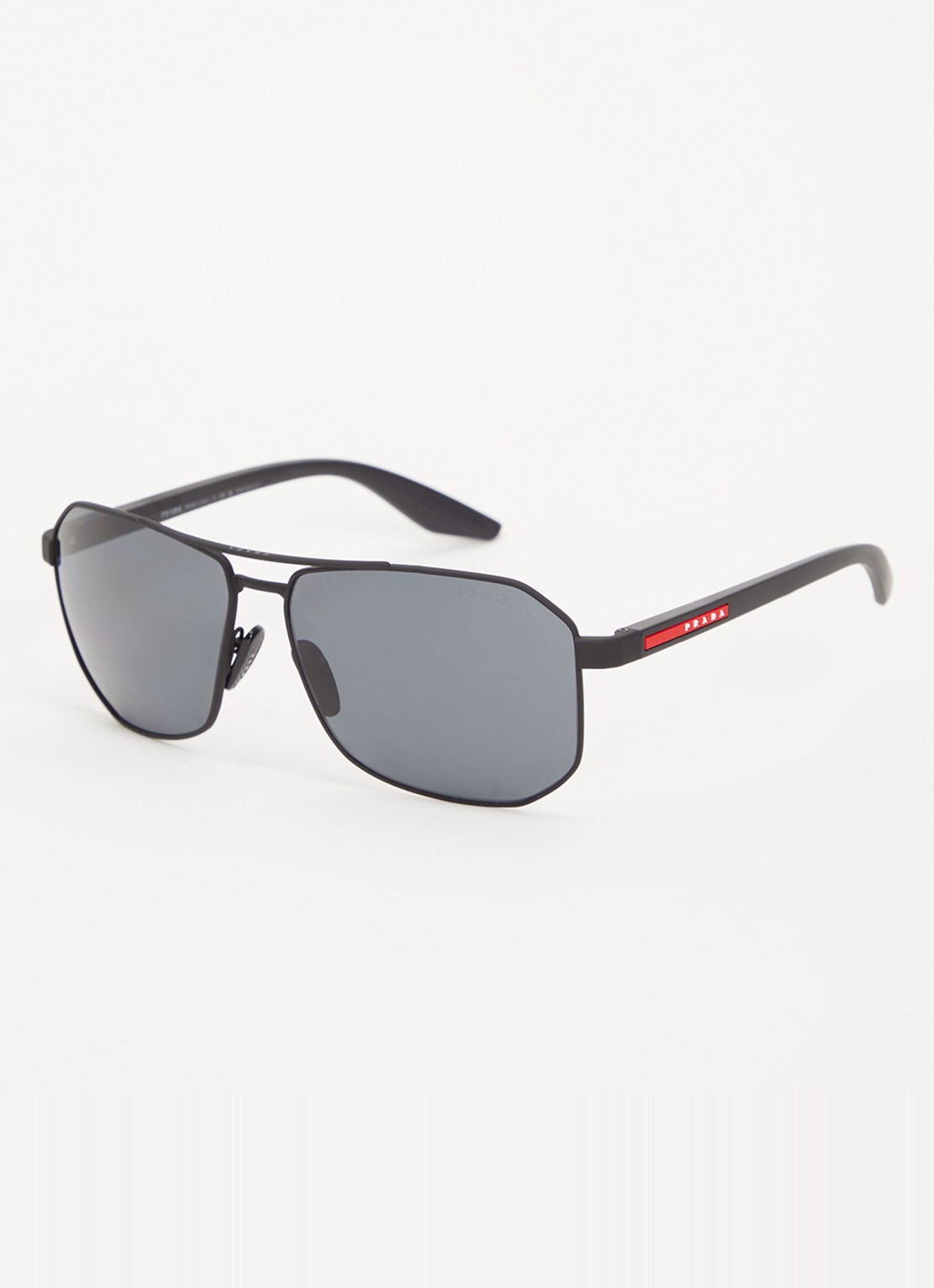 Prada Linea Rossa Piloten zonnebril gepolariseerd PSA53S - voorkant 4 zwart