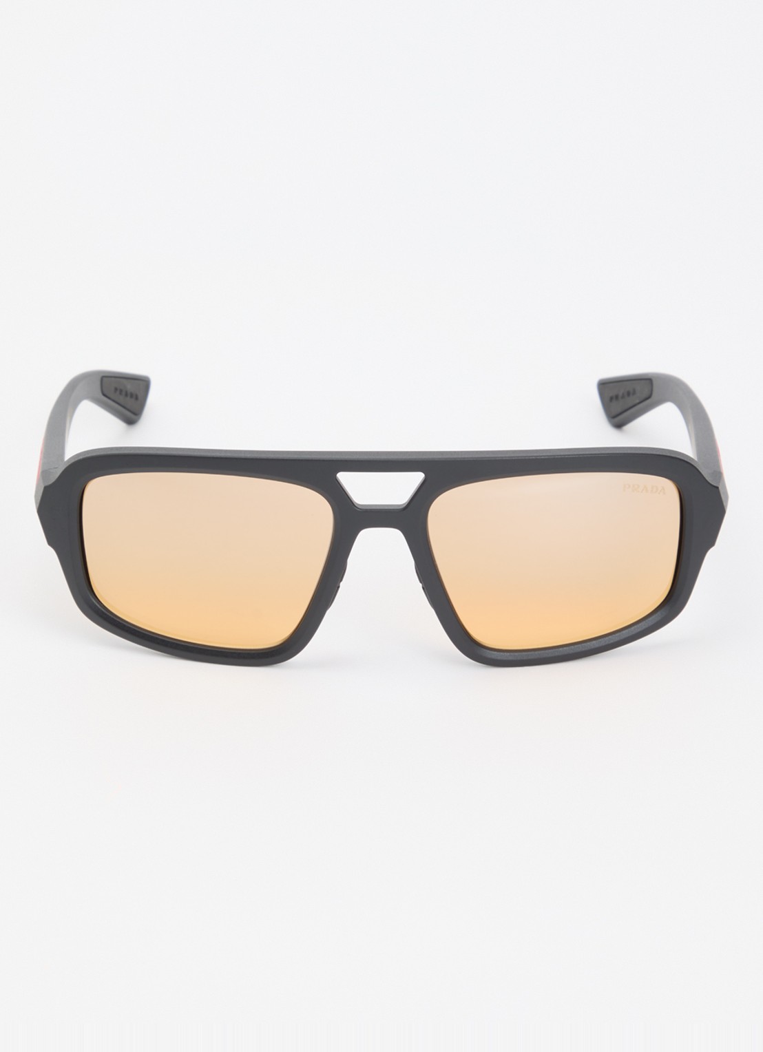 Prada Linea Rossa Piloten zonnebril PS B11SU - detail zwart