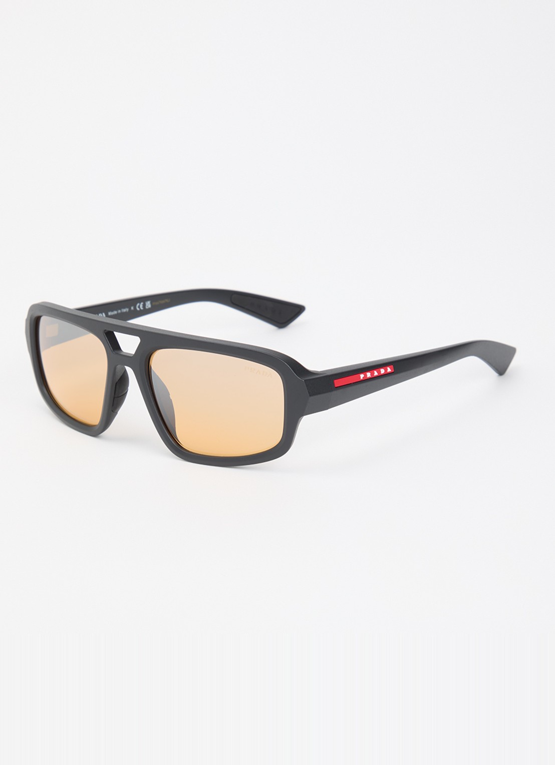 Prada Linea Rossa Piloten zonnebril PS B11SU - voorkant 4 zwart
