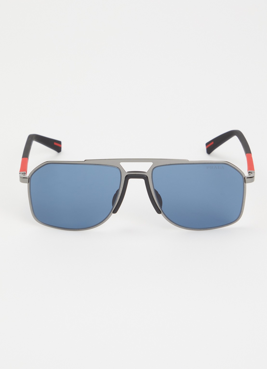 Prada Linea Rossa Piloten zonnebril PS B51S - detail 2 antraciet