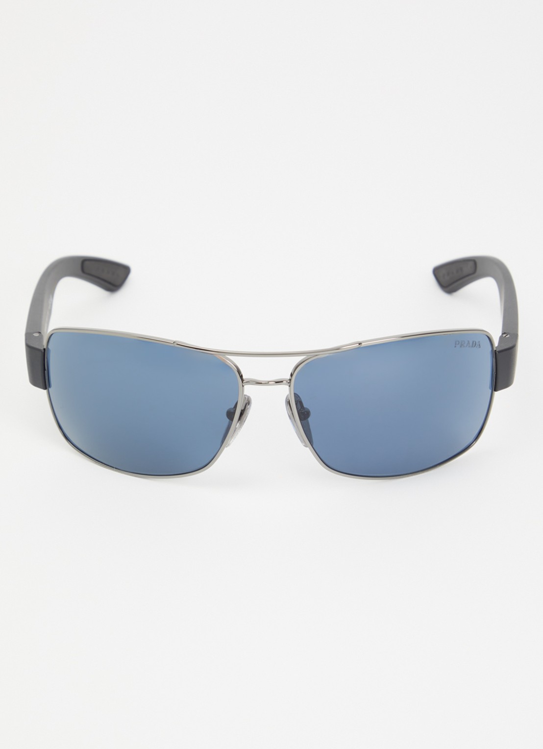 Prada Linea Rossa Piloten zonnebril PS B52S - detail zilver