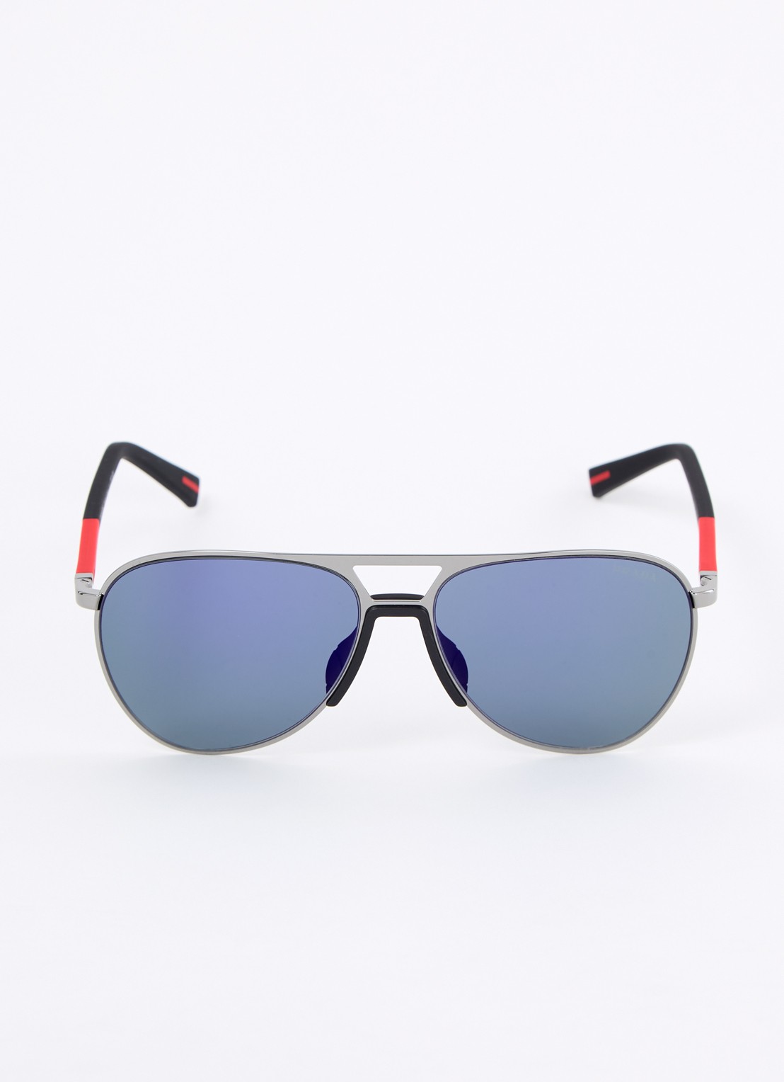 Prada Linea Rossa Piloten zonnebril PS53ZS - detail donkergrijs