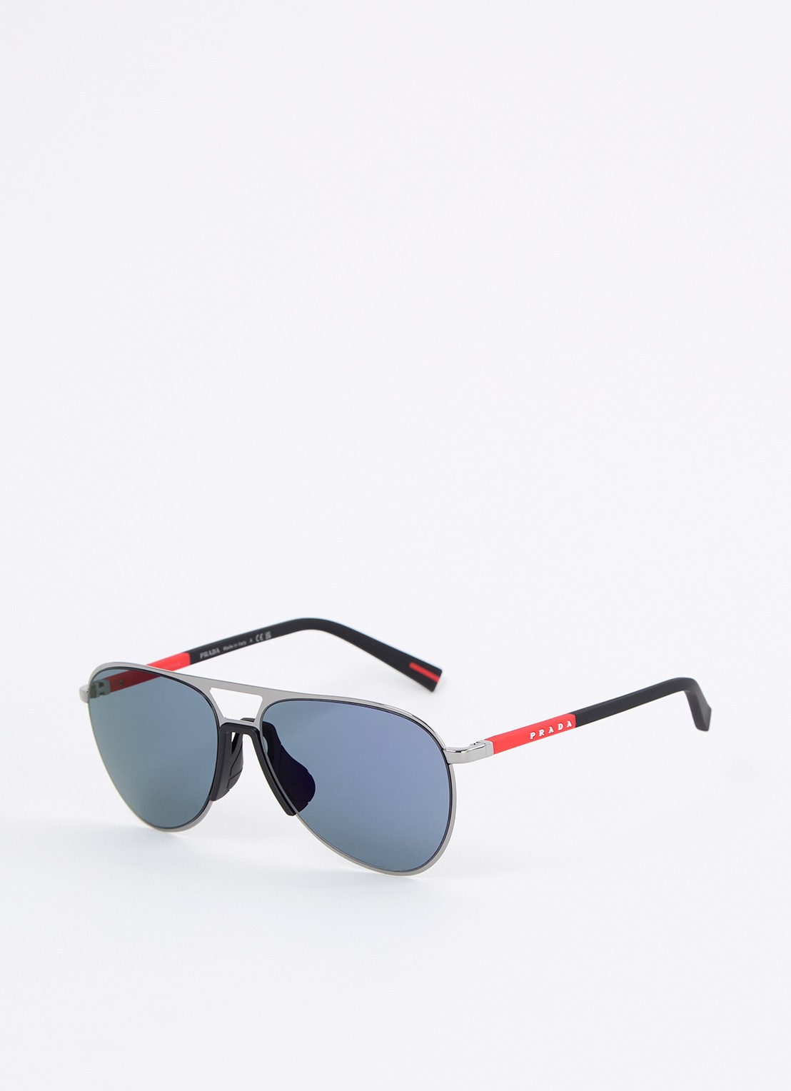 Prada Linea Rossa Piloten zonnebril PS53ZS - voorkant 4 donkergrijs