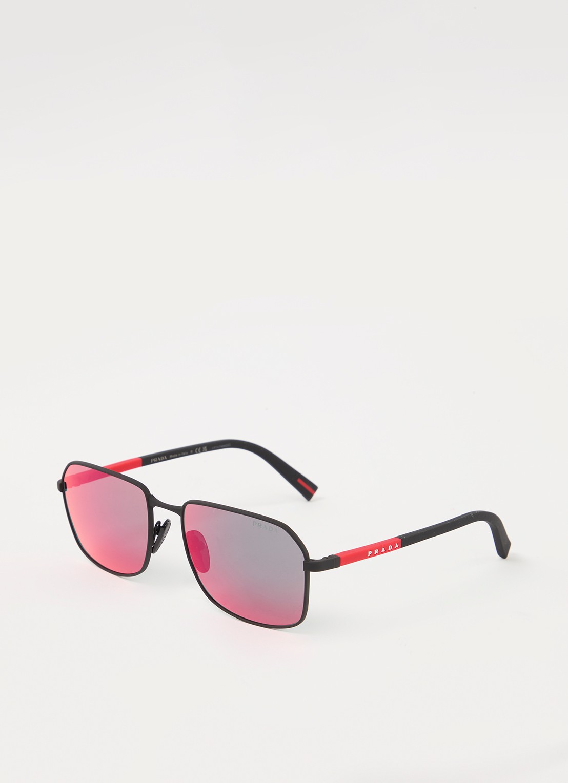 Prada Linea Rossa Piloten zonnebril PSA51S - voorkant zwart
