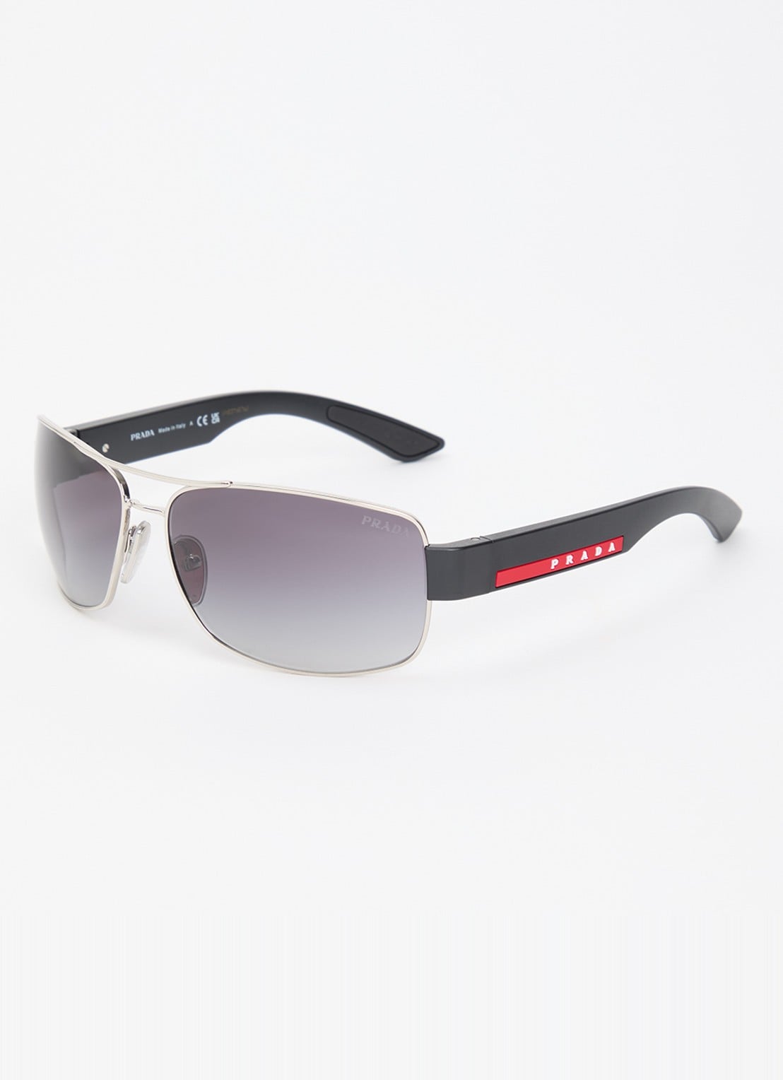 Prada Linea Rossa Piloten zonnebril PSB52 - voorkant zwart