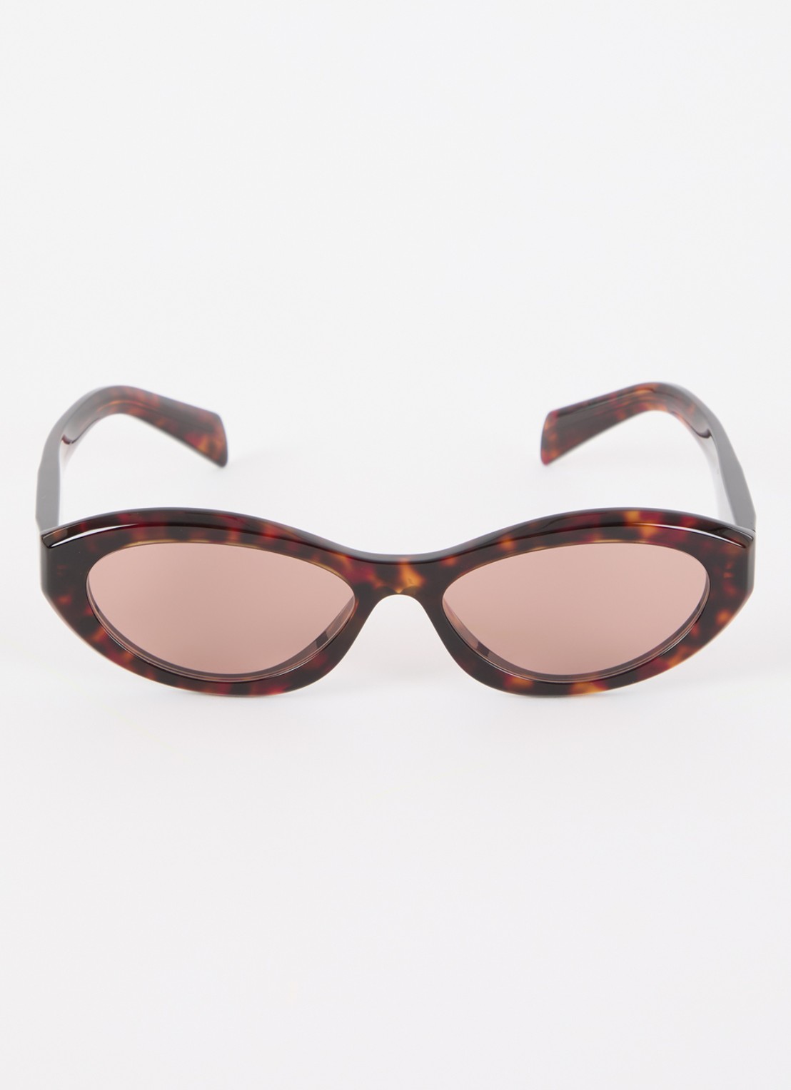 Prada Linea Rossa Retro zonnebril PR26ZS - detail donkerbruin
