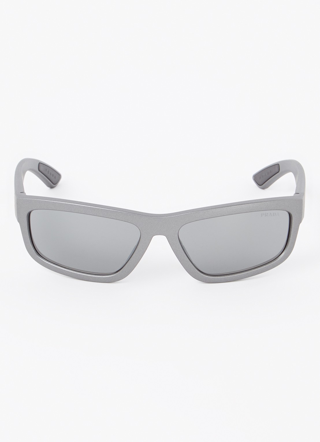 Prada Linea Rossa Retro zonnebril PS05ZS - detail 3 middengrijs