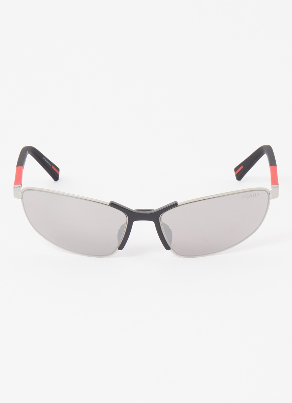 Prada Linea Rossa Retro zonnebril PS55ZS - detail 3 zilver
