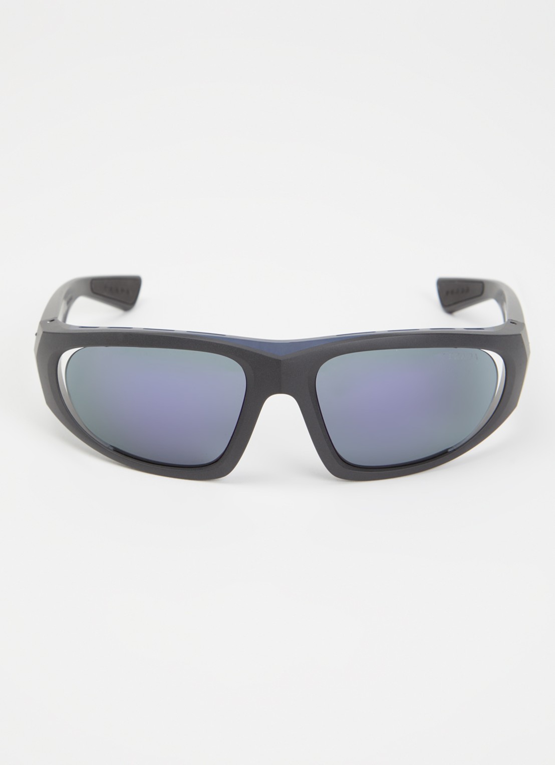 Prada Linea Rossa Retro zonnebril PSB03S - detail zwart