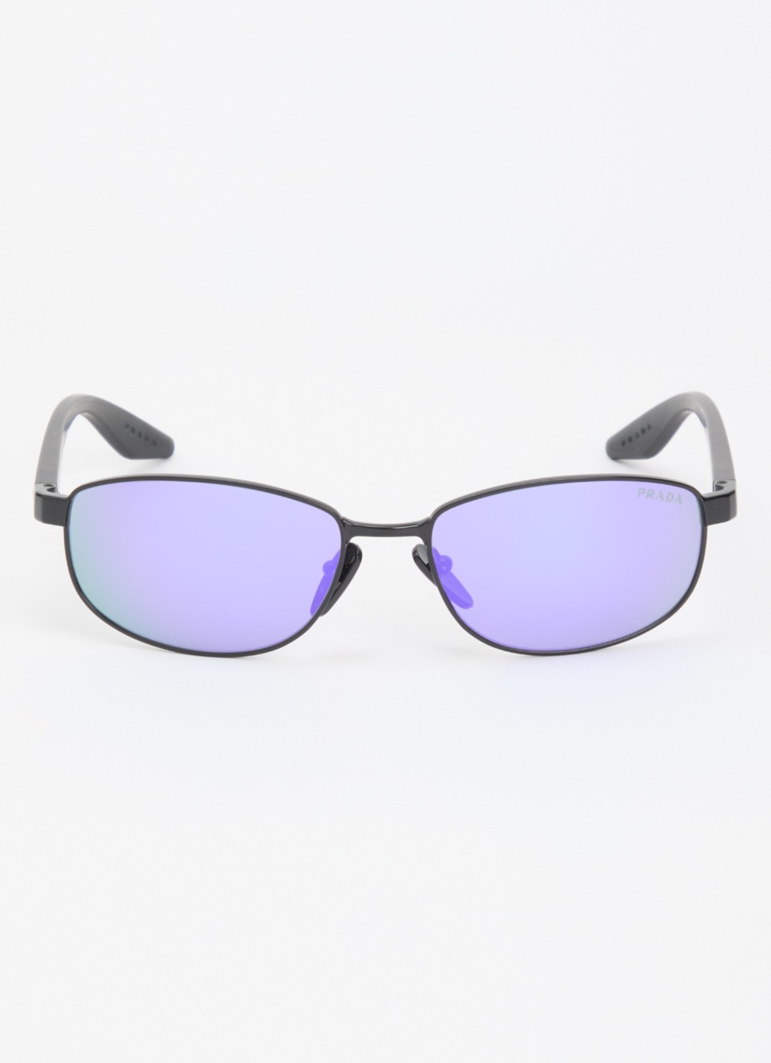 Prada Linea Rossa Retro zonnebril PSB53S - detail zwart
