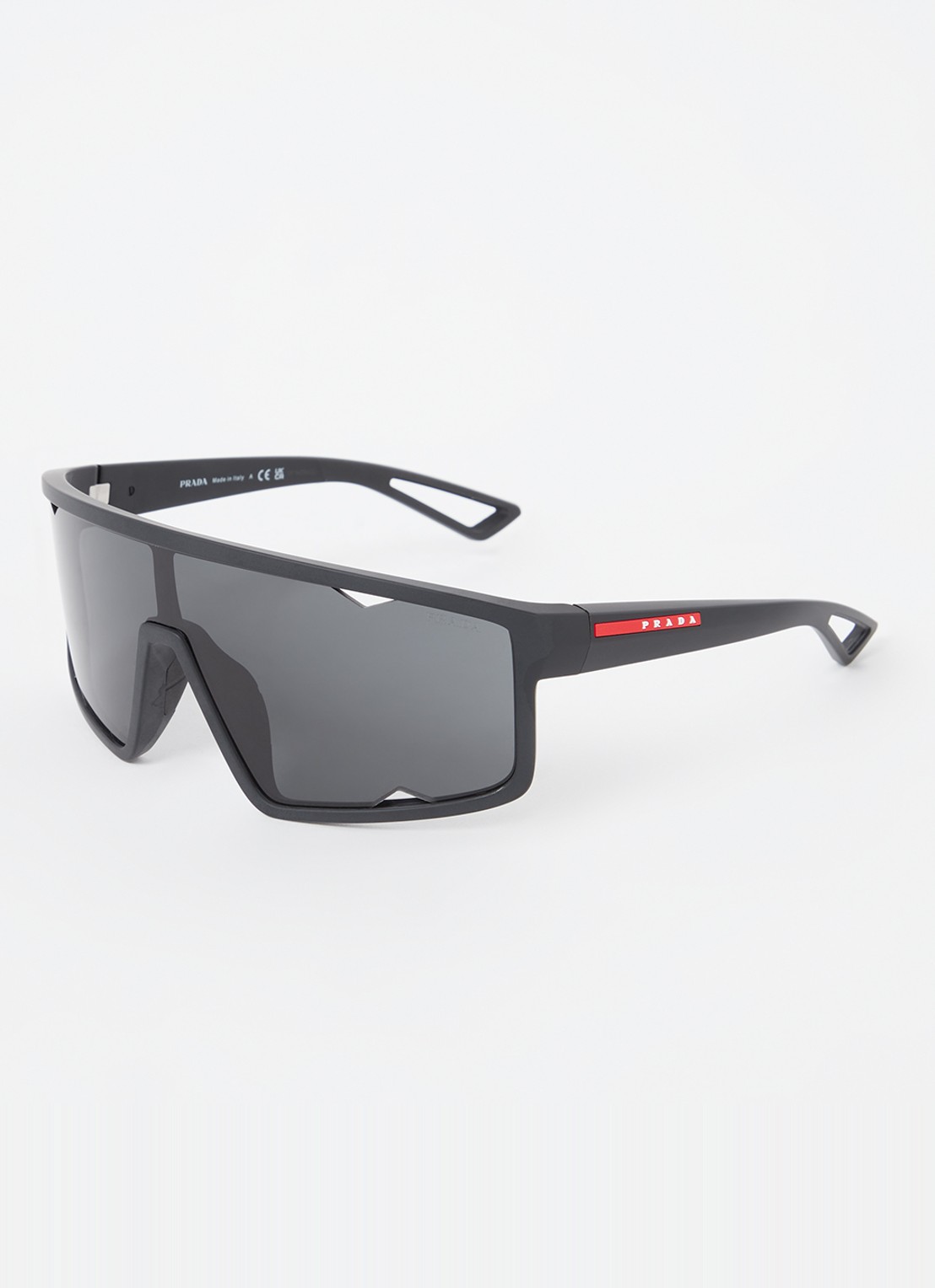 Prada Linea Rossa Shield zonnebril PSA03S - voorkant zwart