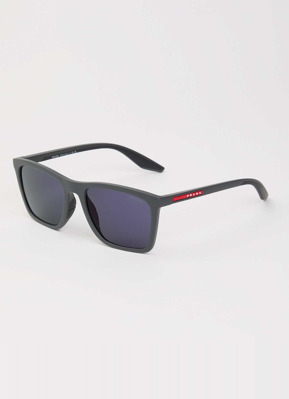 Prada Linea Rossa Wayfarer zonnebril PS B08S - voorkant grijs