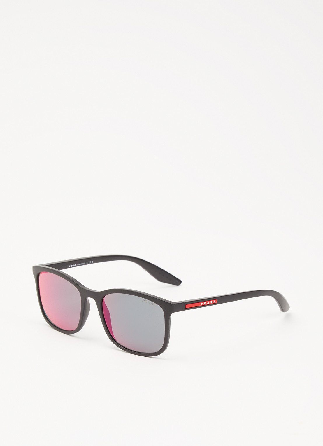 Prada Linea Rossa Wayfarer zonnebril PSA08S - voorkant 4 zwart