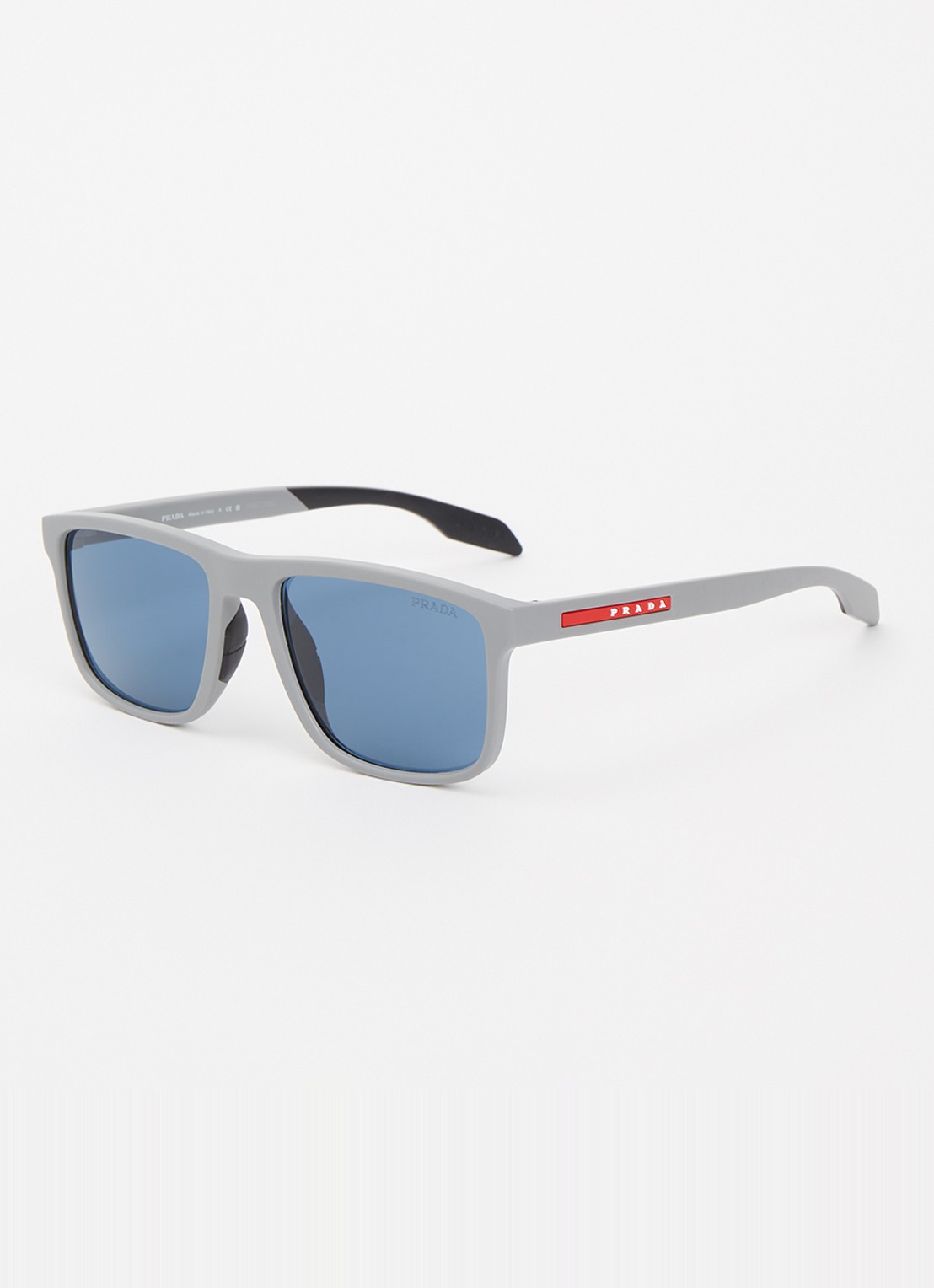 Prada Linea Rossa Wayfarer zonnebril PSC01S - voorkant 4 lichtgrijs