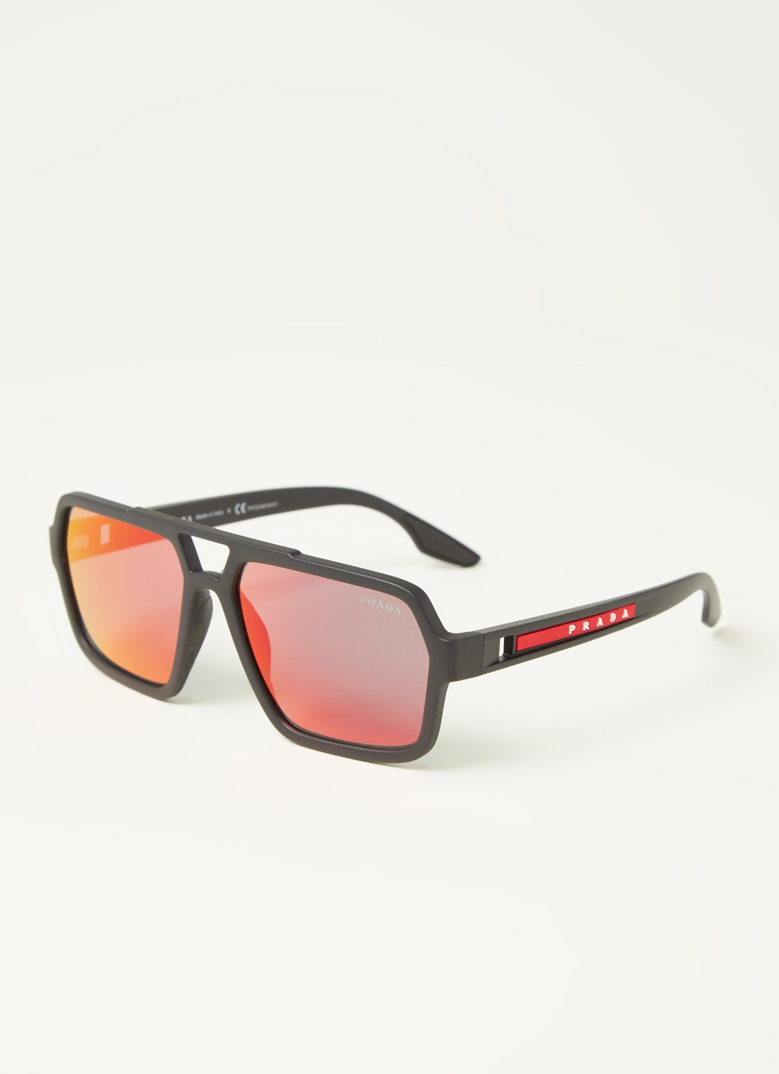 Prada Linea Rossa Zonnebril PS 01XS - voorkant zwart