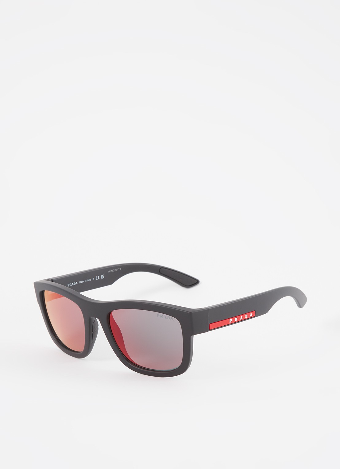 Prada Linea Rossa Zonnebril PS01ZS  - voorkant 4 zwart